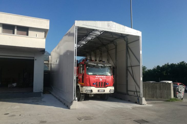 copertura mobile per vigili del fuoco