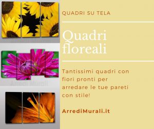 arredare le pareti con i quadri floreali