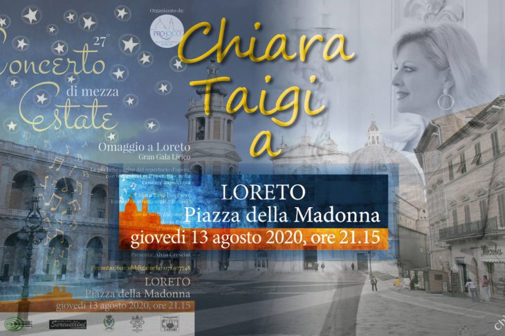 CHIARA TAIGI in Concerto Di Mezza Estate - 13 Agosto 2020 - Omaggio a Loreto