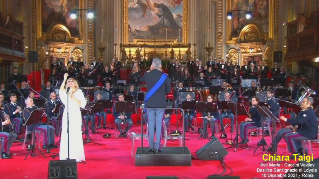 Chiara Taigi su Youtube con nuova edizione dell'Ave Maria di Caccini Vavilov, Arr. M° Maurizio Billi - Orchestra Polizia di Stato - Coro Accademia di Santa Cecilia